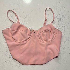 White fox boutique, pink bustier